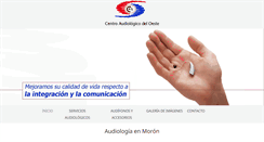 Desktop Screenshot of centroaudiologicodeloeste.com